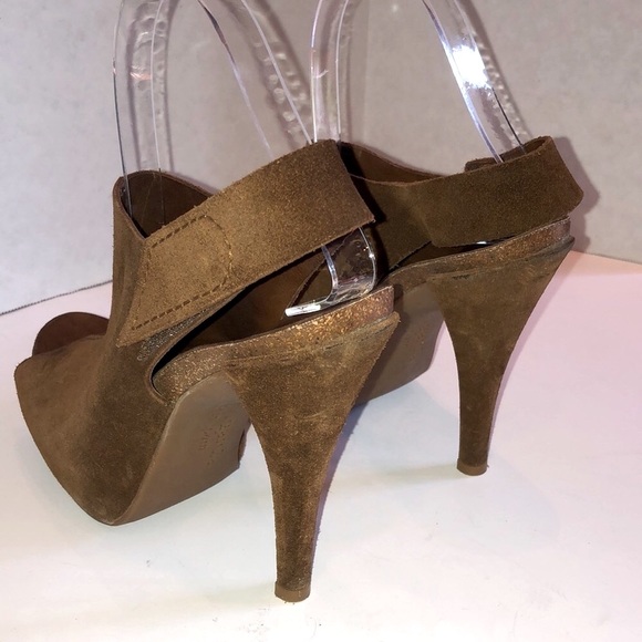 PEDRO GARCIA Paola Suede Open Toe Platform Sandals Booties 39/9 - Picture 7 of 16